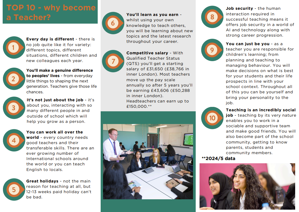 Top 10 reasons as to why get into teaching