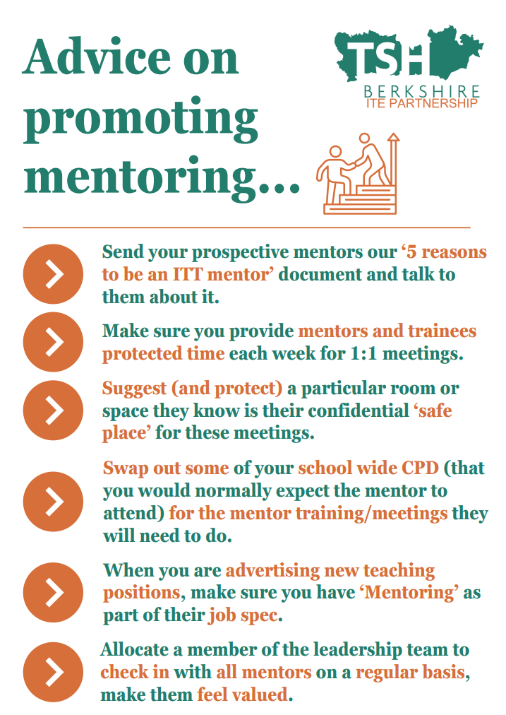 For Headteachers: advice for promoting mentoring