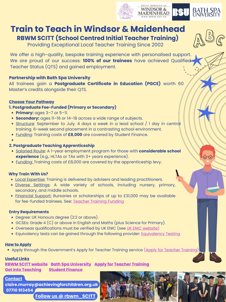 The Royal Borough of Windsor and Maidenhead (RBWM) SCITT