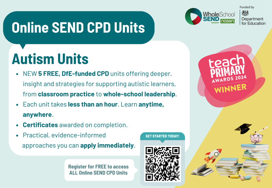 Whole School SEND - new suite of Autism online Units