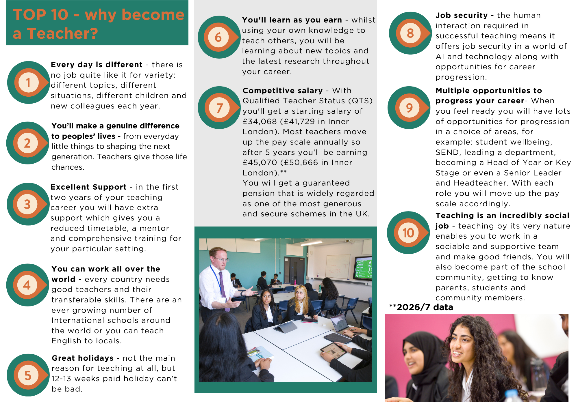 Top 10 reasons to become a teacher Top 10 reasons to become a teacher